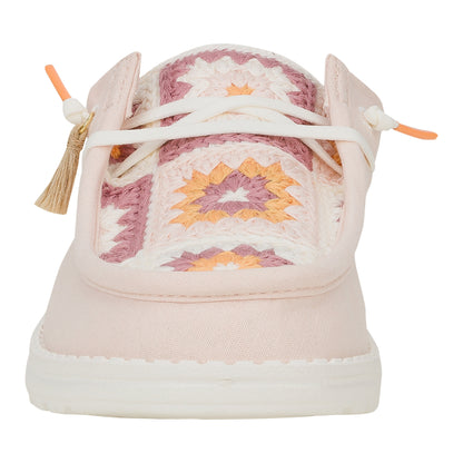 Women Wendy Slip Cottage Crochet - Pale Pink/Multi | HEYDUDE