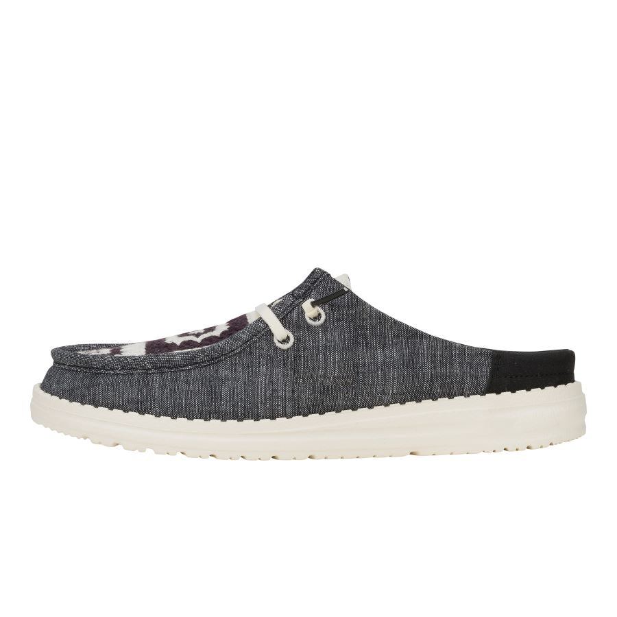 Women Wendy Slip Cottage Crochet - Black/Multi | HEYDUDE