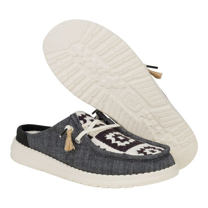 Women Wendy Slip Cottage Crochet - Black/Multi | HEYDUDE
