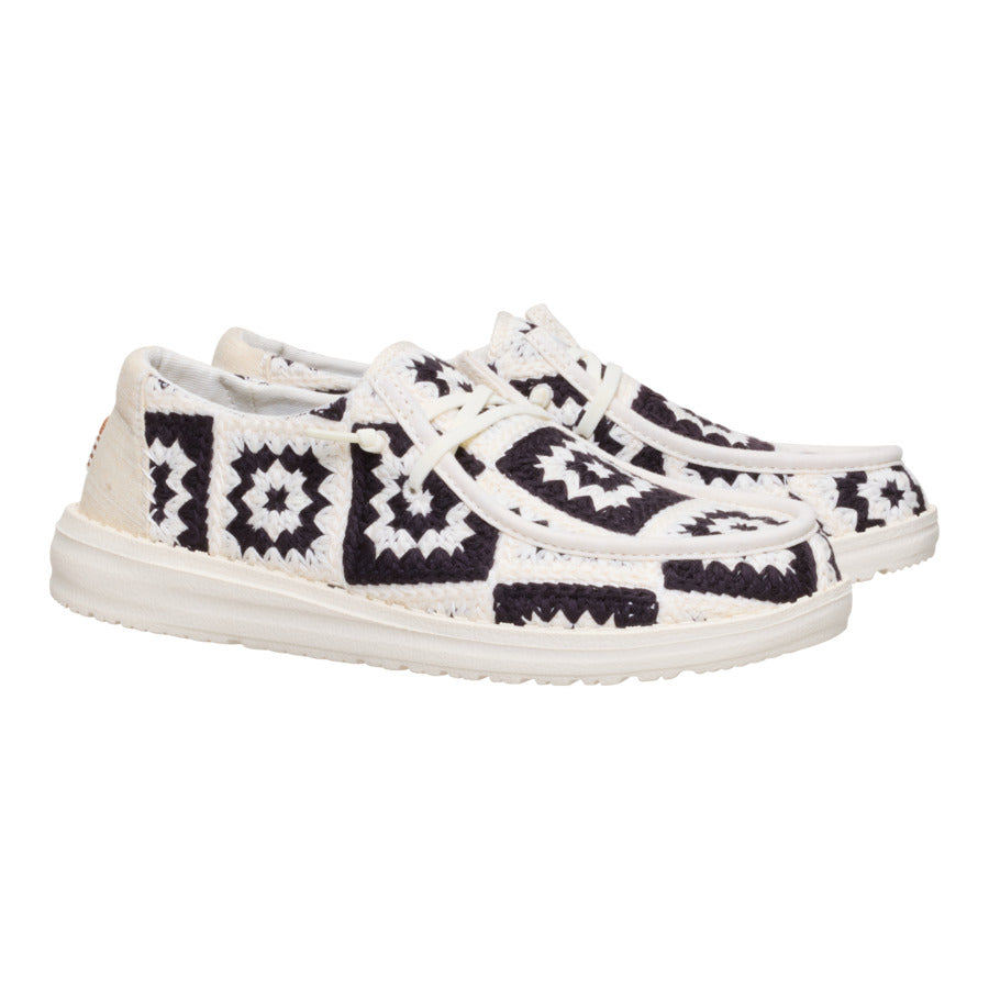 Women Wendy Cottage Crochet - Black/Multi | HEYDUDE