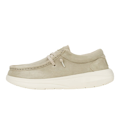 Women Wendy Comf Suede - Stone Grey/Silver Birch | HEYDUDE