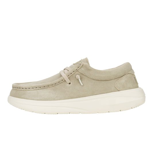 Women Wendy Comf Suede - Stone Grey/Silver Birch | HEYDUDE