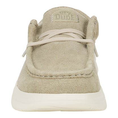 Women Wendy Comf Suede - Stone Grey/Silver Birch | HEYDUDE