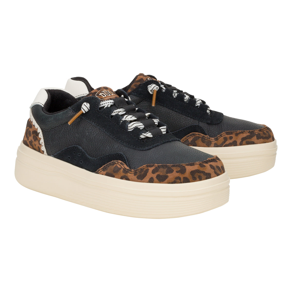 Women Hudson Lift Luxe - Black/Leopard | HEYDUDE