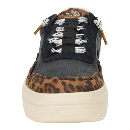 Women Hudson Lift Luxe - Black/Leopard | HEYDUDE