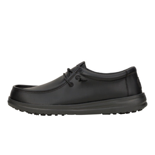 Men Wally Work CE Classic Slip Resistant - Black | HEYDUDE