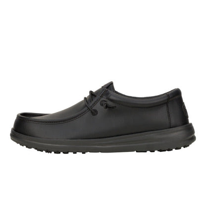 Men Wally Work CE Classic Slip Resistant - Black | HEYDUDE