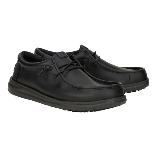 Men Wally Work CE Classic Slip Resistant - Black | HEYDUDE