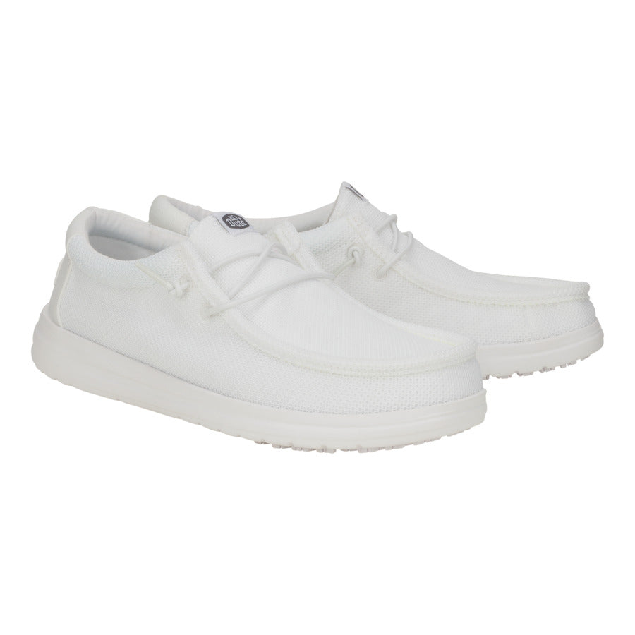 Men Wally Work CE Slip Resistant - White | HEYDUDE
