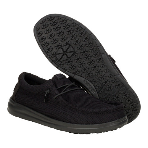 Men Wally Work CE Slip Resistant - Black | HEYDUDE
