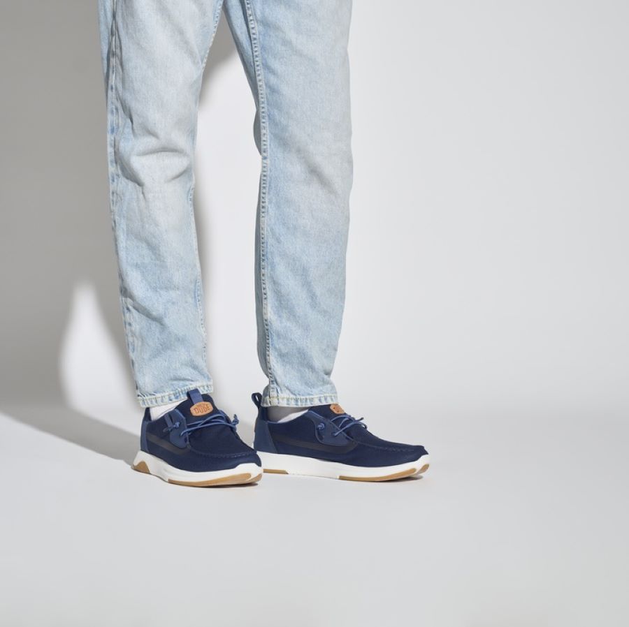 Men Wally Drift Mesh - Navy Blazer/White | HEYDUDE