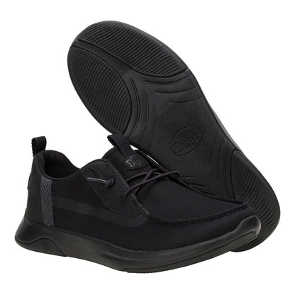 Men Wally Drift Mesh - Black/Black | HEYDUDE