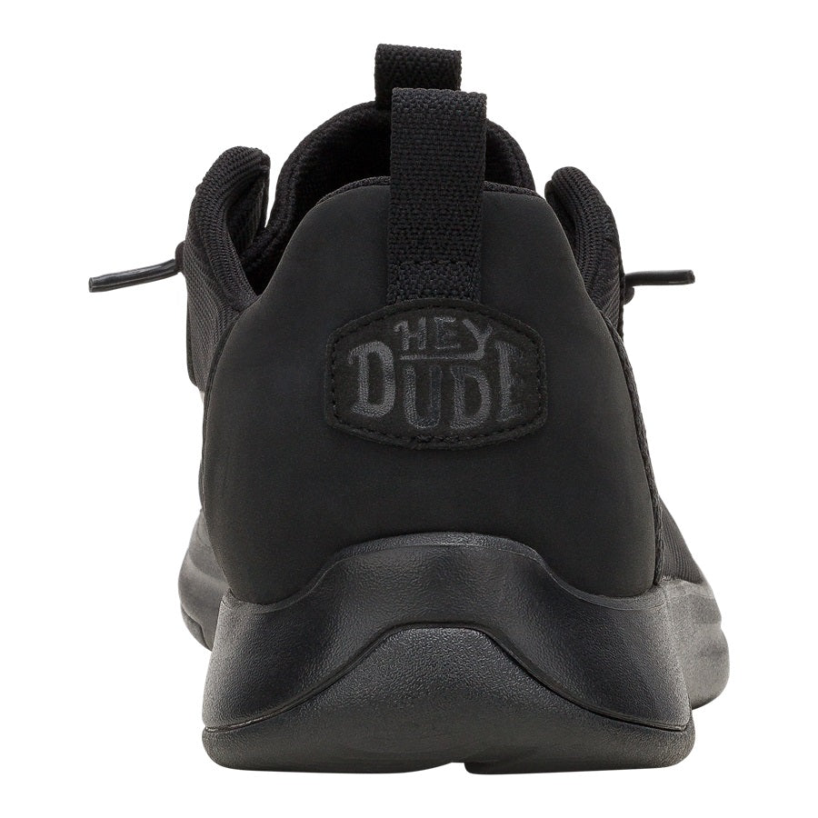 Men Wally Drift Mesh - Black/Black | HEYDUDE