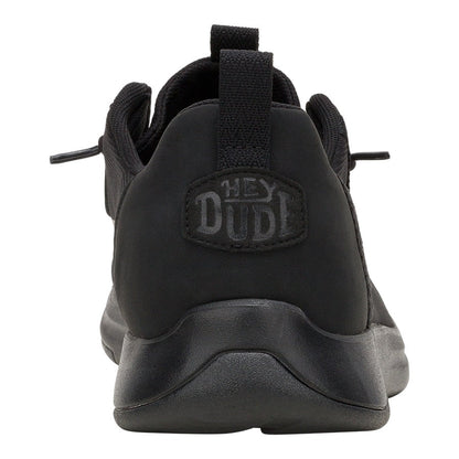 Men Wally Drift Mesh - Black/Black | HEYDUDE