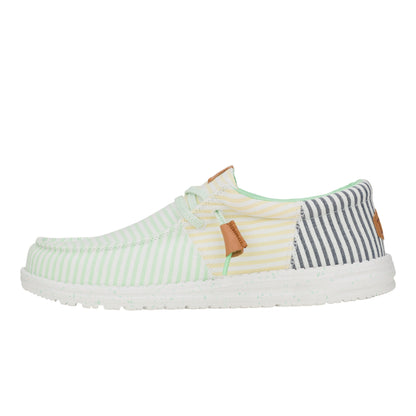 Men Wally Tri Nu Prep - Green Ash/Multi | HEYDUDE