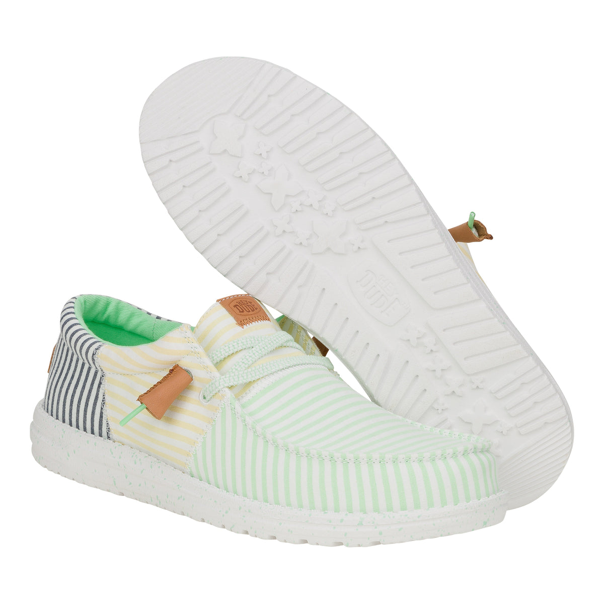 Men Wally Tri Nu Prep - Green Ash/Multi | HEYDUDE