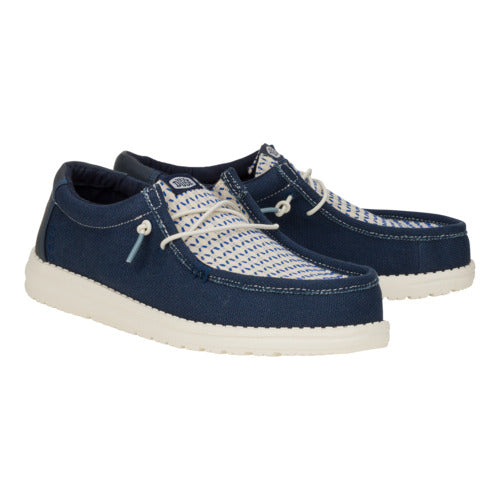 Men Wally Woven - Navy Blazer/Egret | HEYDUDE