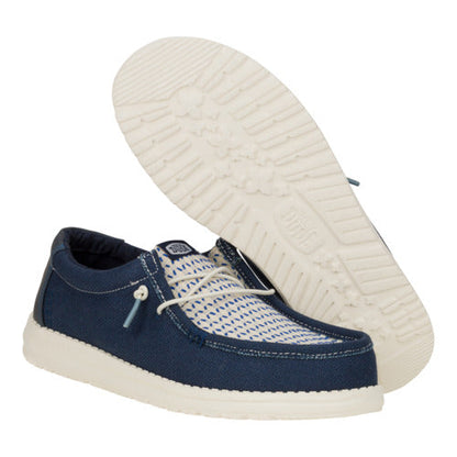 Men Wally Woven - Navy Blazer/Egret | HEYDUDE