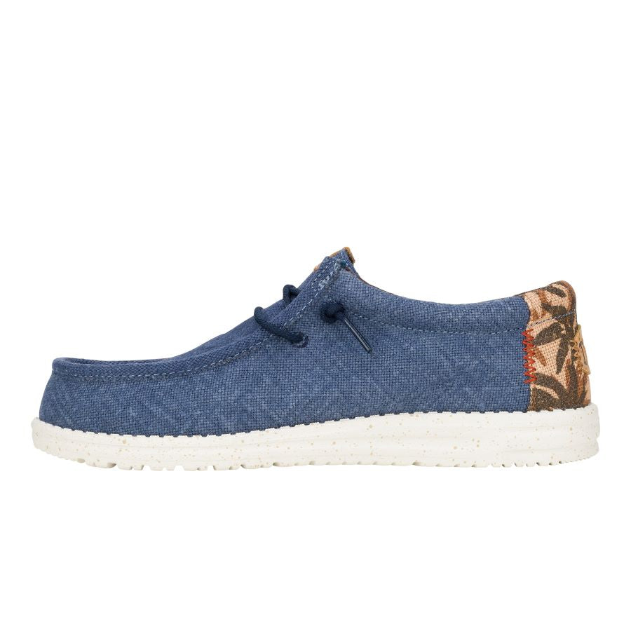 Men Wally Palm Jute - Navy Blazer/Chili Red | HEYDUDE