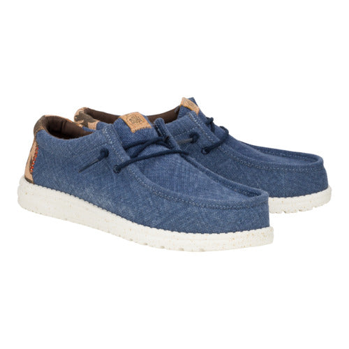 Men Wally Palm Jute - Navy Blazer/Chili Red | HEYDUDE