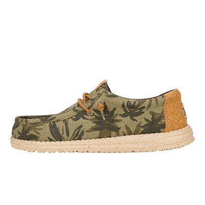 Men Wally Palm Jute - Burnt Olive/Ginger Brown | HEYDUDE