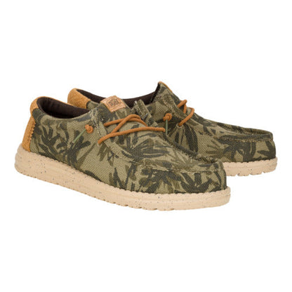 Men Wally Palm Jute - Burnt Olive/Ginger Brown | HEYDUDE