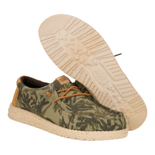 Men Wally Palm Jute - Burnt Olive/Ginger Brown | HEYDUDE
