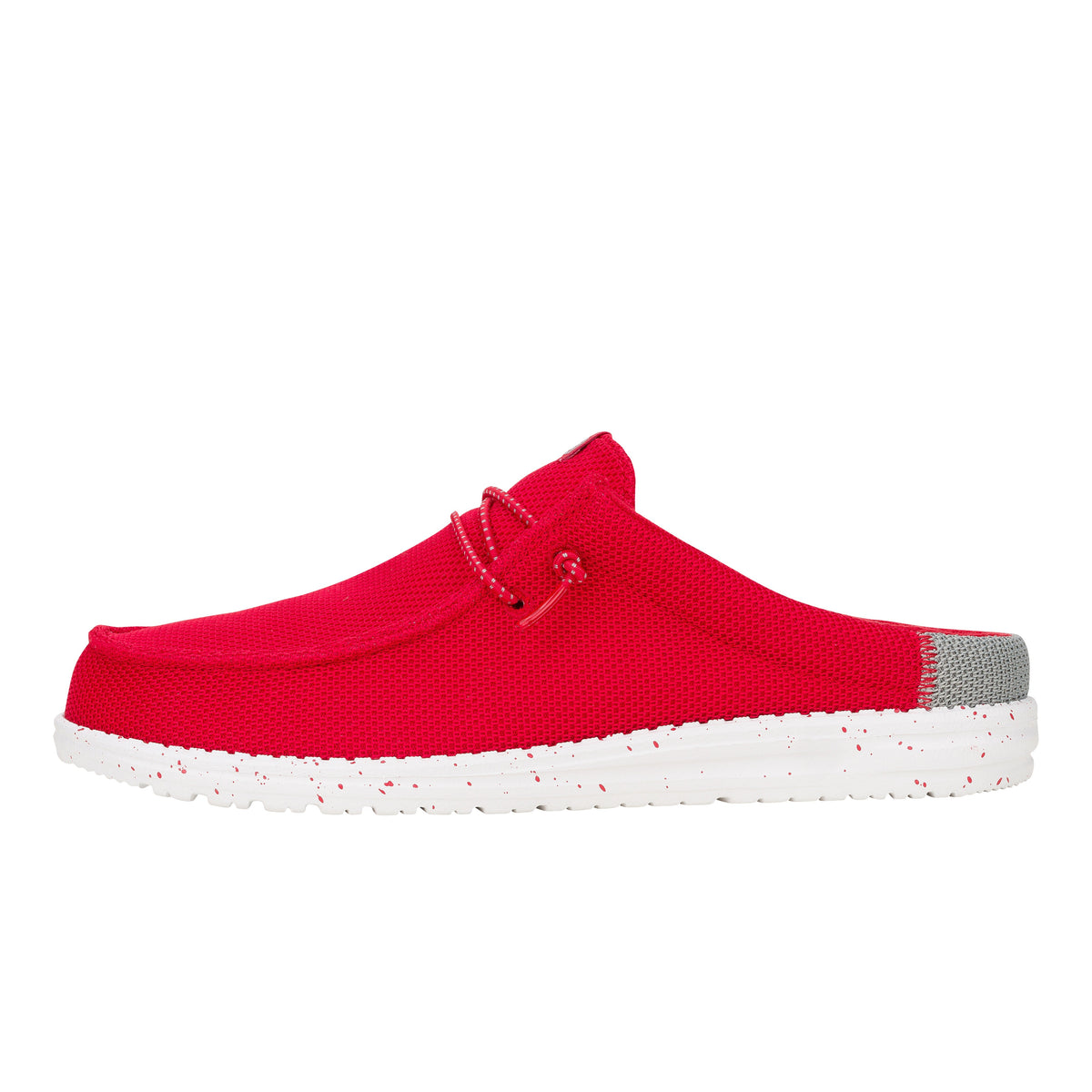 Men Wally Slip Varsity - Red/Grey | HEYDUDE