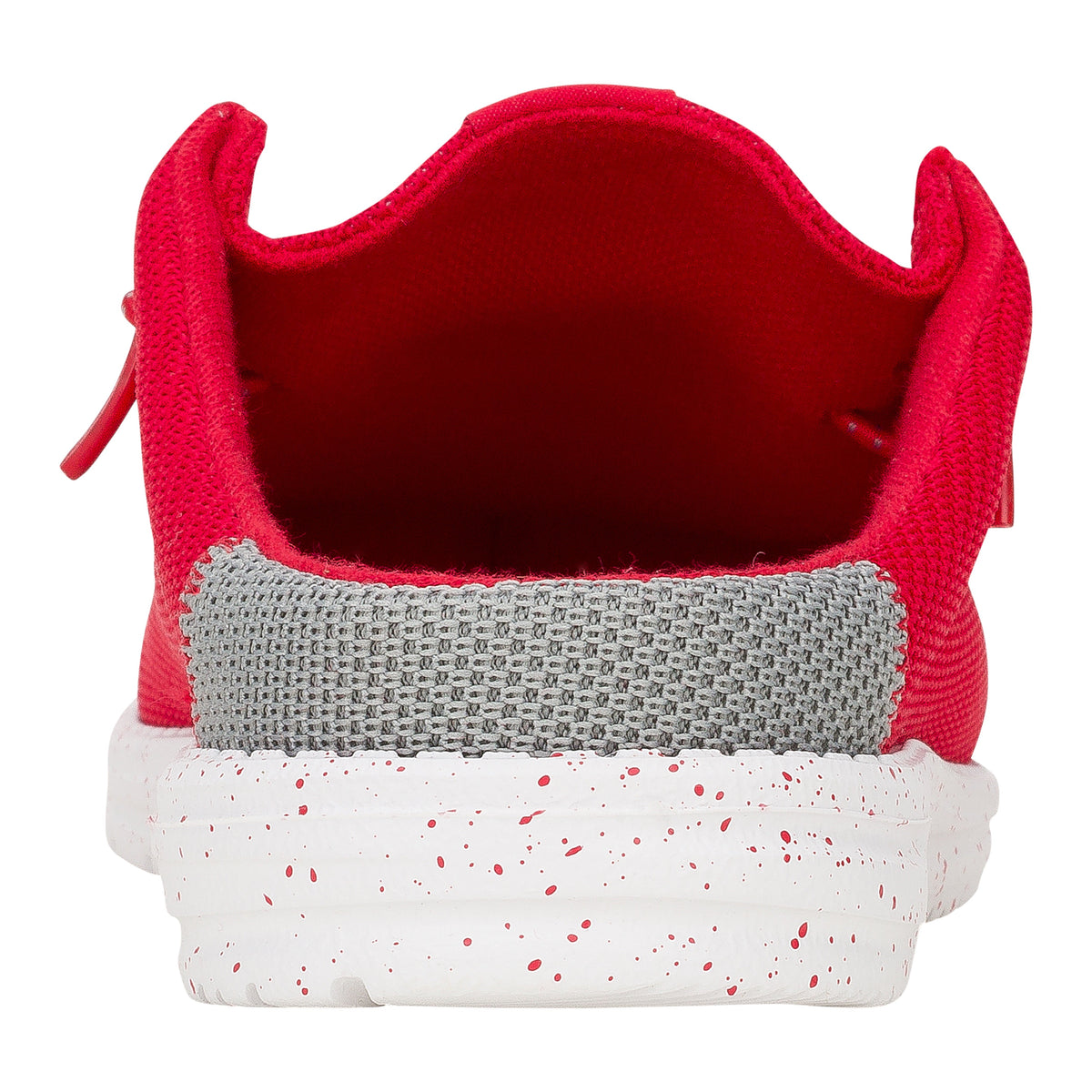 Men Wally Slip Varsity - Red/Grey | HEYDUDE