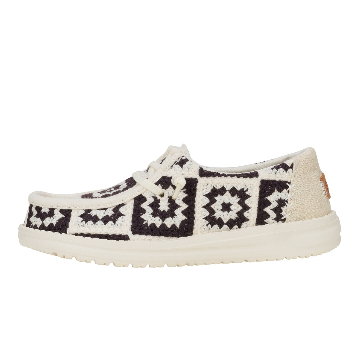 Kids Wendy Youth Cottage Crochet - Black/Multi | HEYDUDE