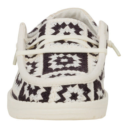 Kids Wendy Youth Cottage Crochet - Black/Multi | HEYDUDE