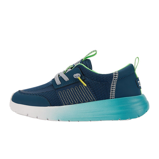Kids Sirocco Play Youth Sport Block - Navy/Light Blue | HEYDUDE