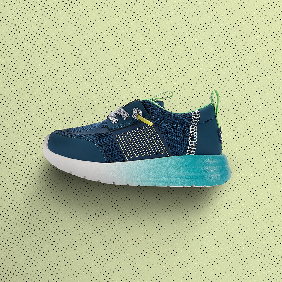 Kids Sirocco Play Youth Sport Block - Navy/Light Blue | HEYDUDE