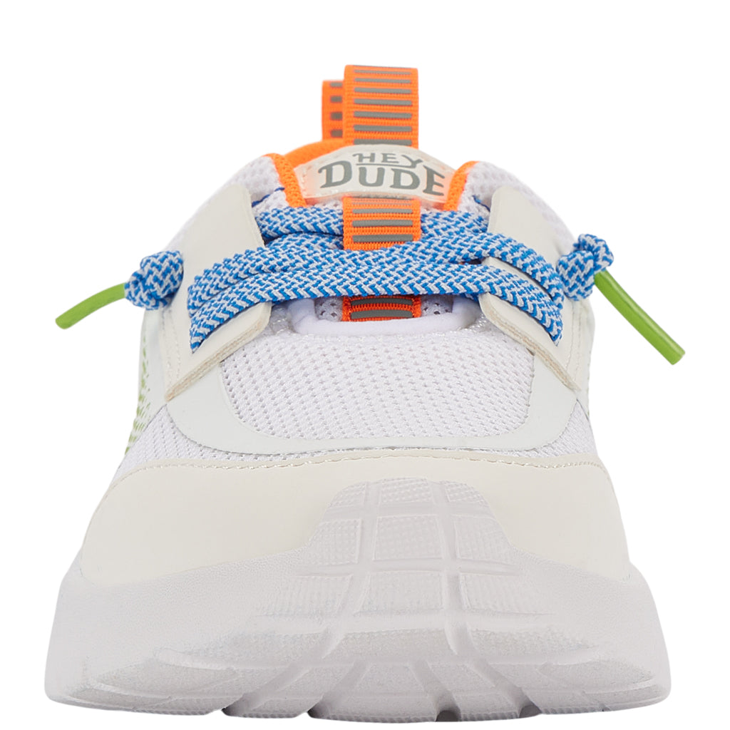 Kids Sirocco Play Youth Sport Block - White/Blue | HEYDUDE