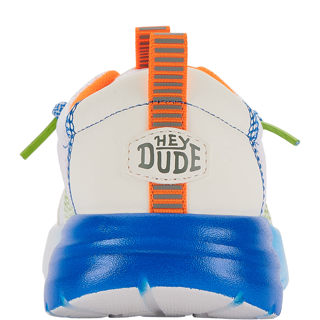 Kids Sirocco Play Youth Sport Block - White/Blue | HEYDUDE