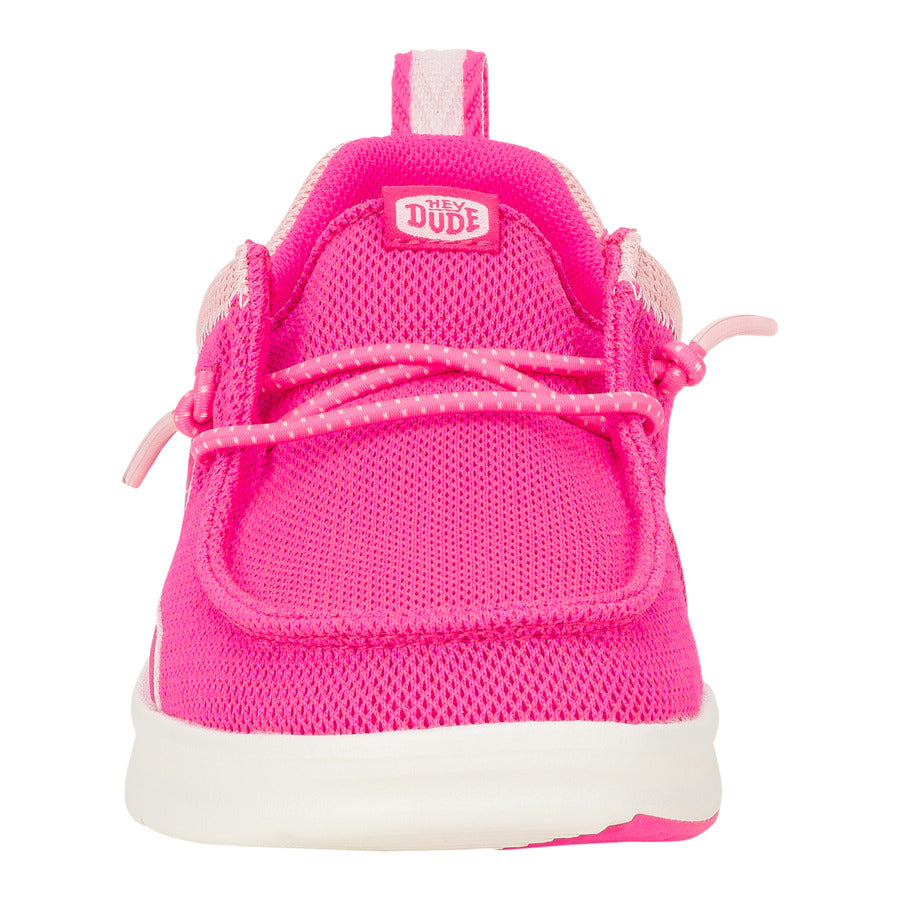 Kids Wally Youth Hey2O Classic - Pink Glo/Light Pink | HEYDUDE