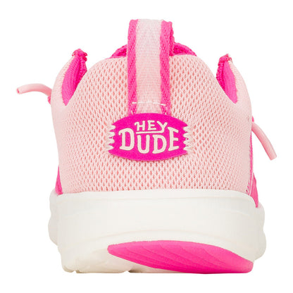 Kids Wally Youth Hey2O Classic - Pink Glo/Light Pink | HEYDUDE
