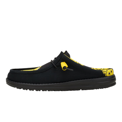 Men Wally Slip SMILEYWORLD® - Smiley Black/Yellow | HEYDUDE