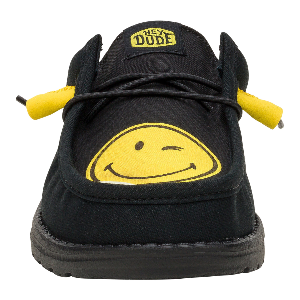 Men Wally Slip SMILEYWORLD® - Smiley Black/Yellow | HEYDUDE
