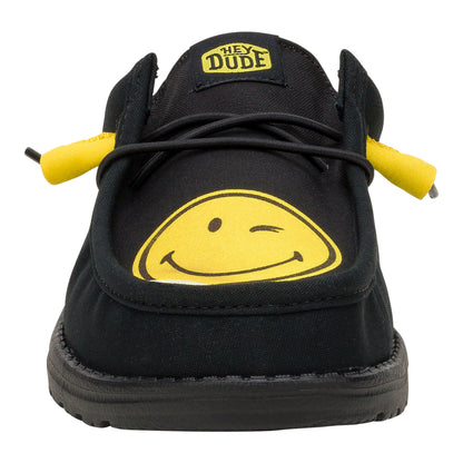 Men Wally Slip SMILEYWORLD® - Smiley Black/Yellow | HEYDUDE