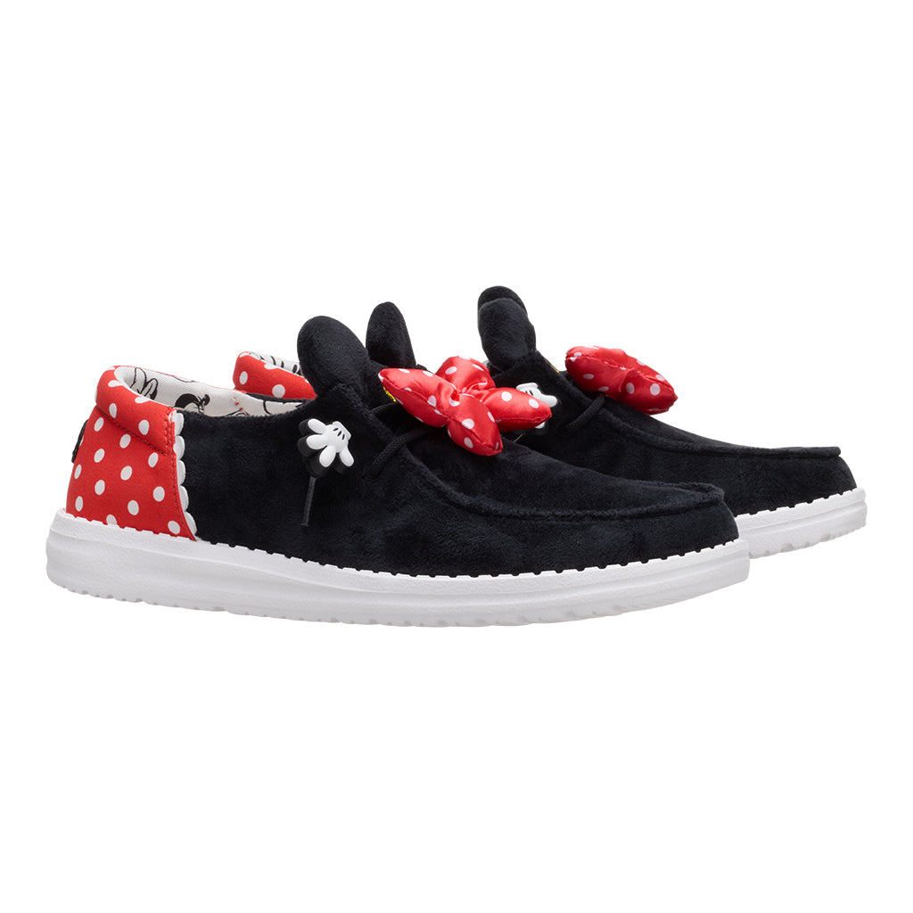 Women Disney Minnie Mouse Wendy - Minnie Black/Red | HEYDUDE