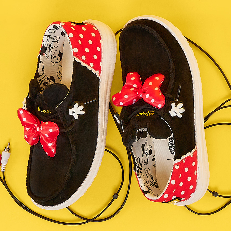 Women Disney Minnie Mouse Wendy - Minnie Black/Red | HEYDUDE