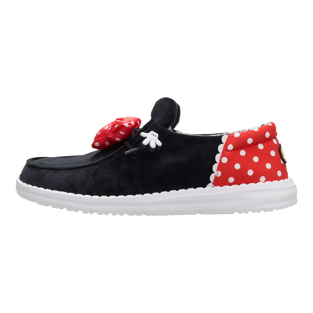 Women Disney Minnie Mouse Wendy - Minnie Black/Red | HEYDUDE