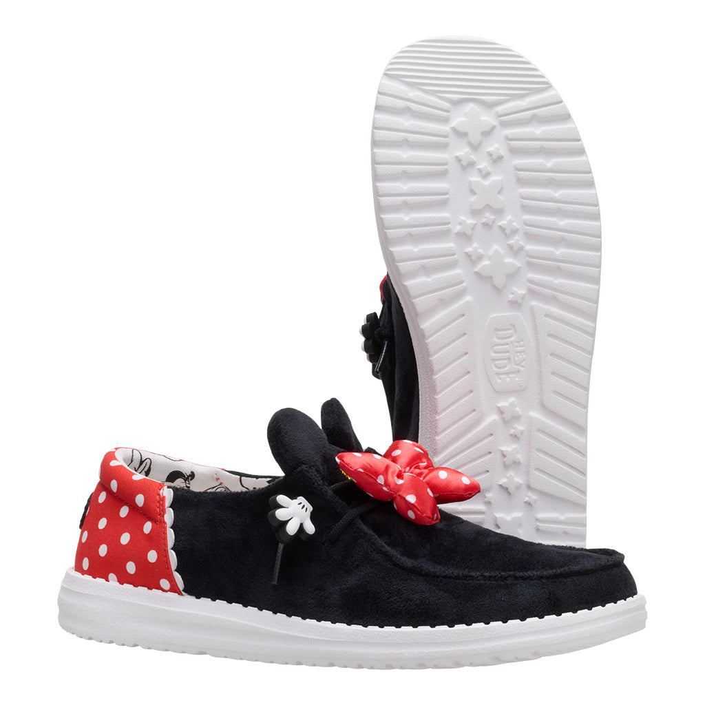 Women Disney Minnie Mouse Wendy - Minnie Black/Red | HEYDUDE