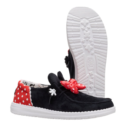 Women Disney Minnie Mouse Wendy - Minnie Black/Red | HEYDUDE