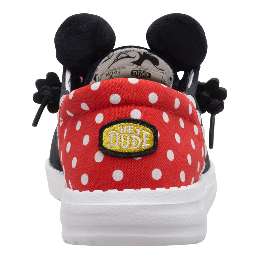 Women Disney Minnie Mouse Wendy - Minnie Black/Red | HEYDUDE