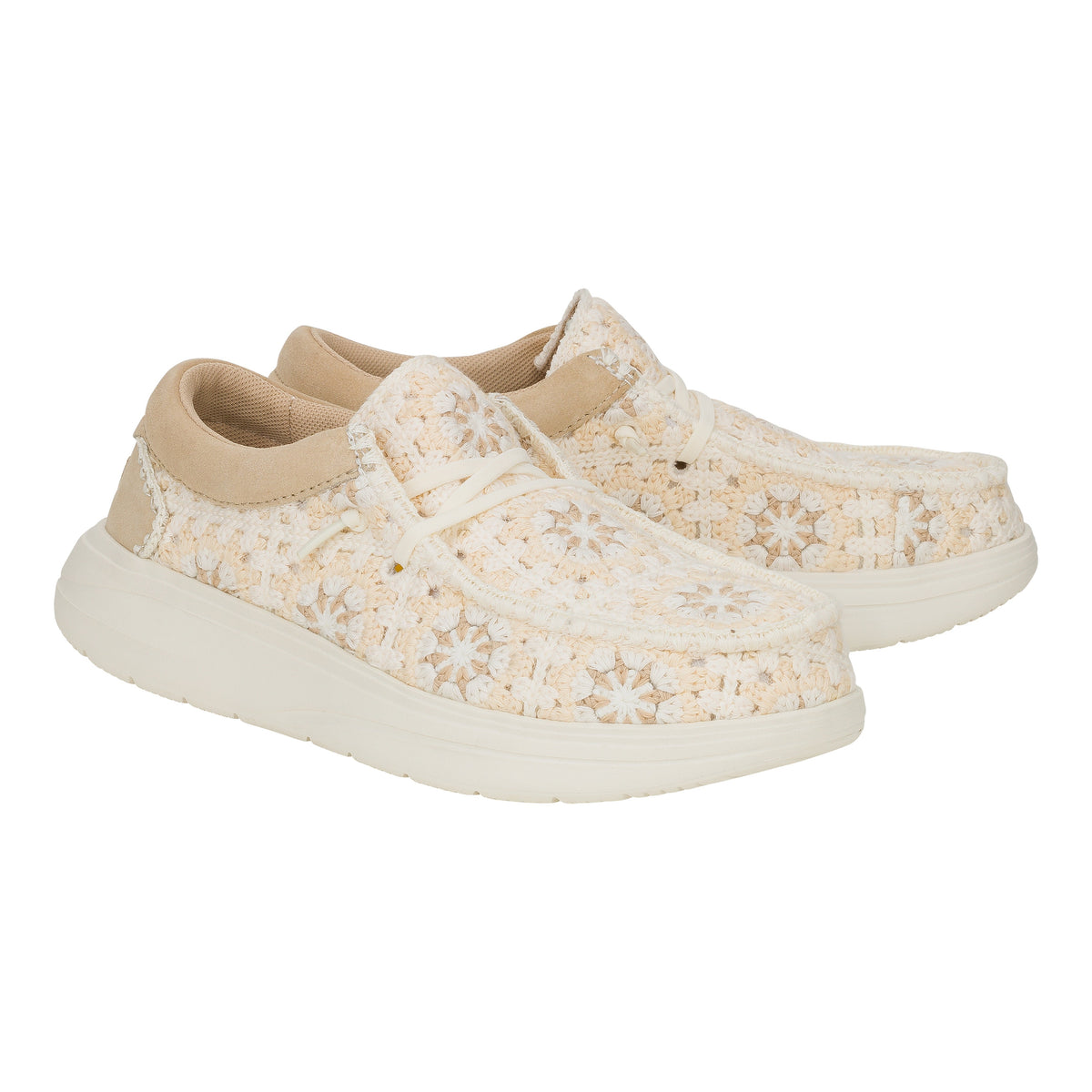 Women Wendy Comf Cottage Crochet - Tan/Multi | HEYDUDE
