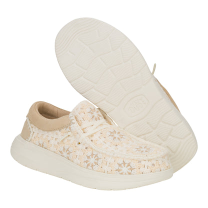 Women Wendy Comf Cottage Crochet - Tan/Multi | HEYDUDE