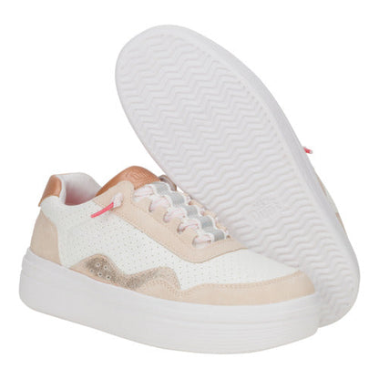 Women Hudson Lift Sport Shimmer - Whisper Pink/White/Rose Gold | HEYDUDE