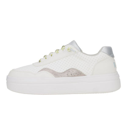 Women Hudson Lift Sport Shimmer - White/Dawn Blue | HEYDUDE